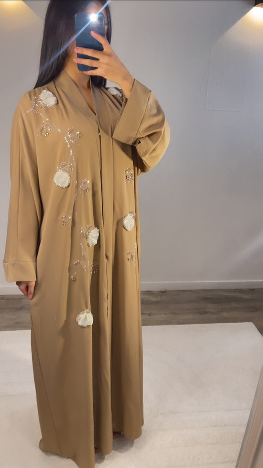 Abaya Jasminah [ Taupe]