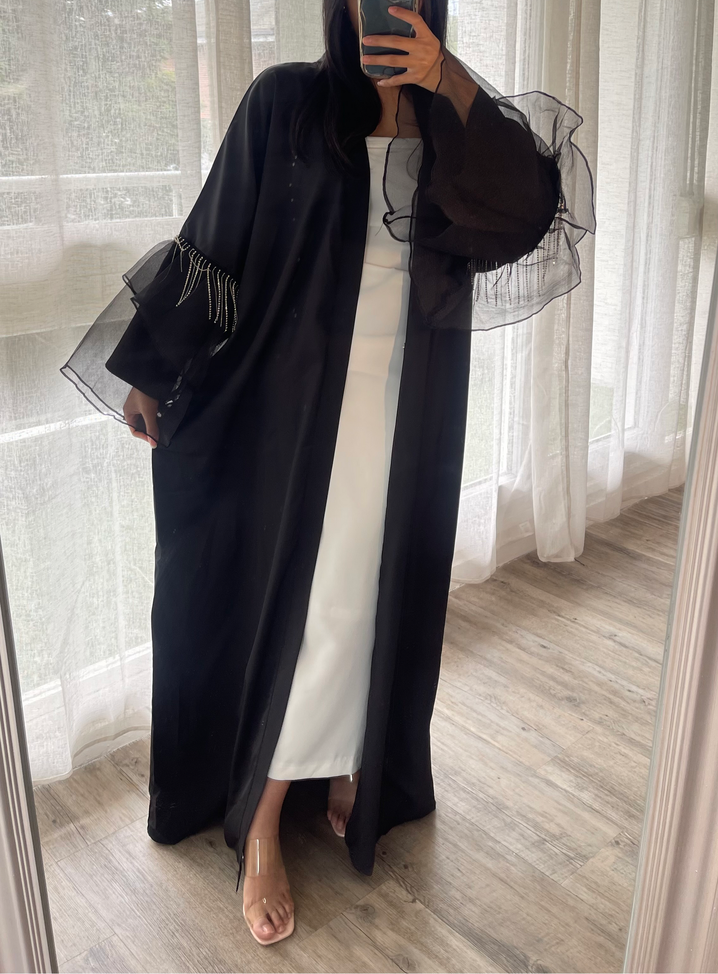 Abaya kimono Alma ( Noir)